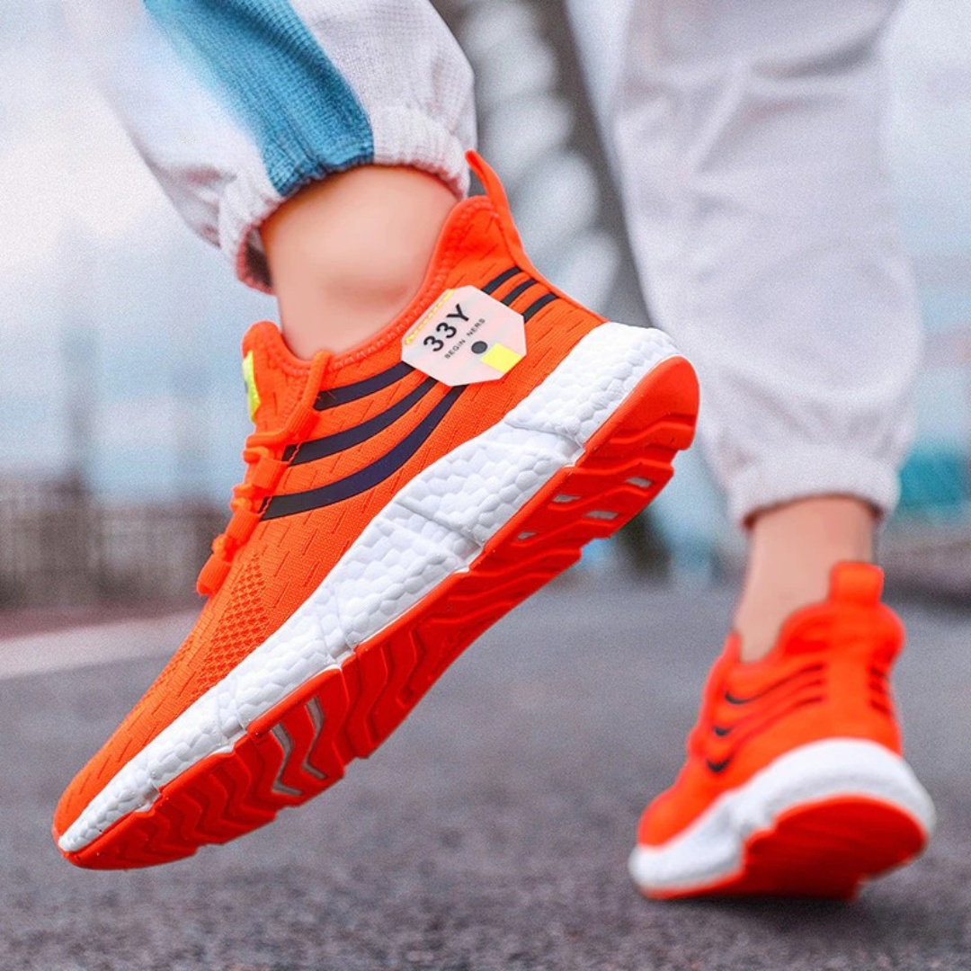 Calçado esportivo com malha respirável para corrida caminhada confortáveis
