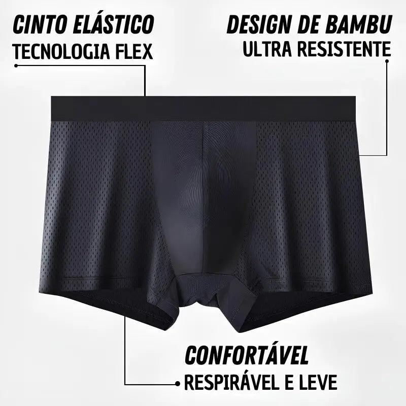 Kit Cuecas de Fibra de Bambu - Ultra Conforto