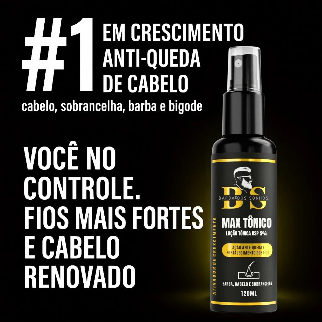 Tônico Crescimento Capilar, Barba e Sobrancelha
