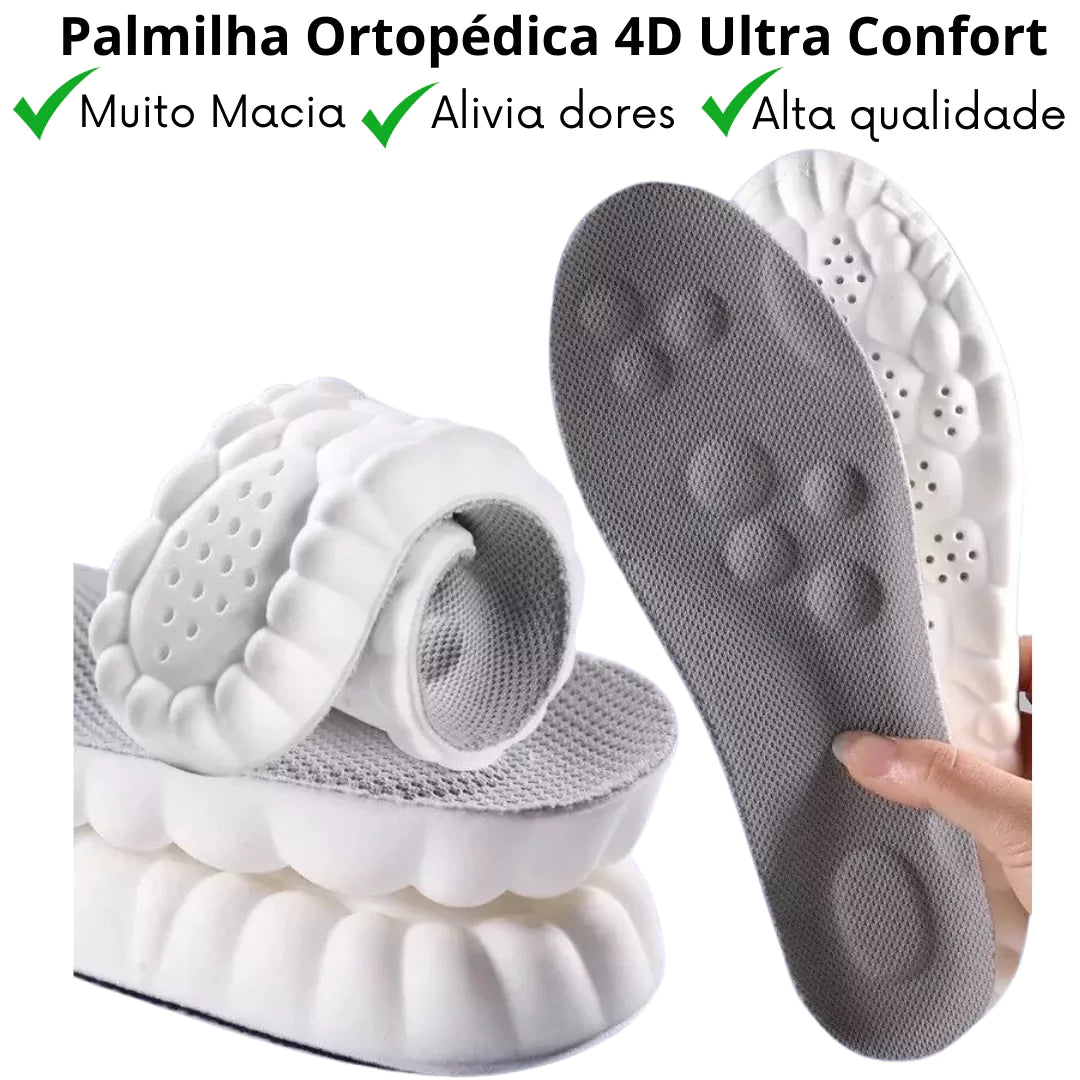 Palmilha Ortopédica 4D Ultra Confort