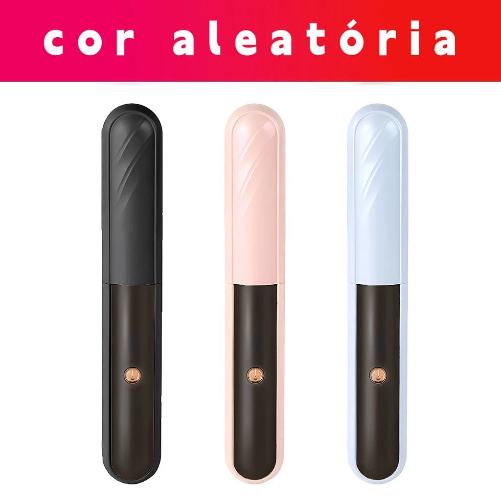 Escova Alisadora Bivolt 5 em 1 - Alisa, Hidrata, Modela, Alinha e Anti-Frizz
