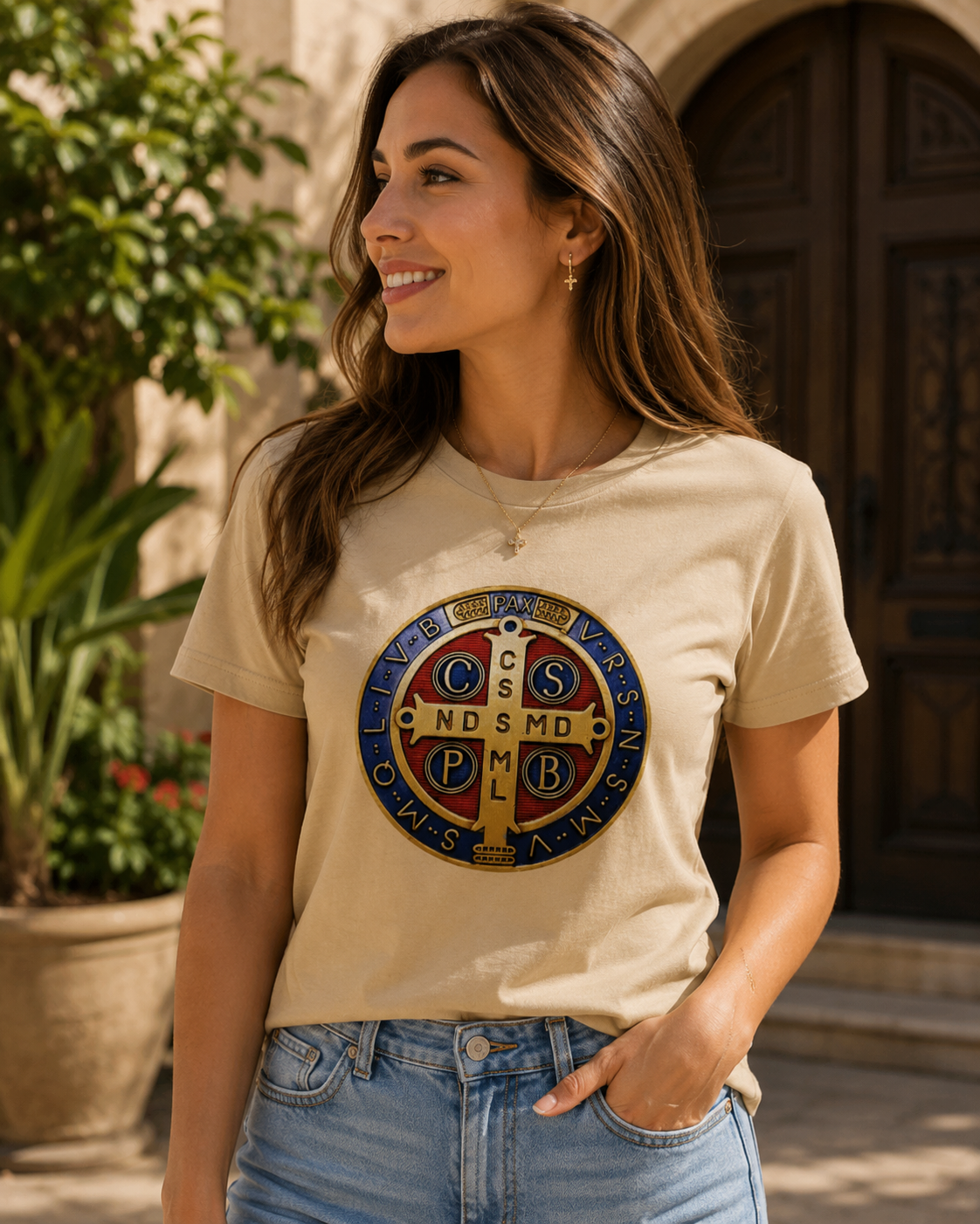 Camiseta  Medalha Camisa de São Bento