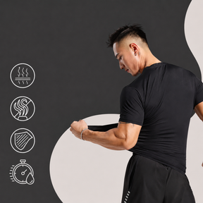 Camiseta Masculinas Modal Tencel Com Regulação Térmica Camisa para Academia