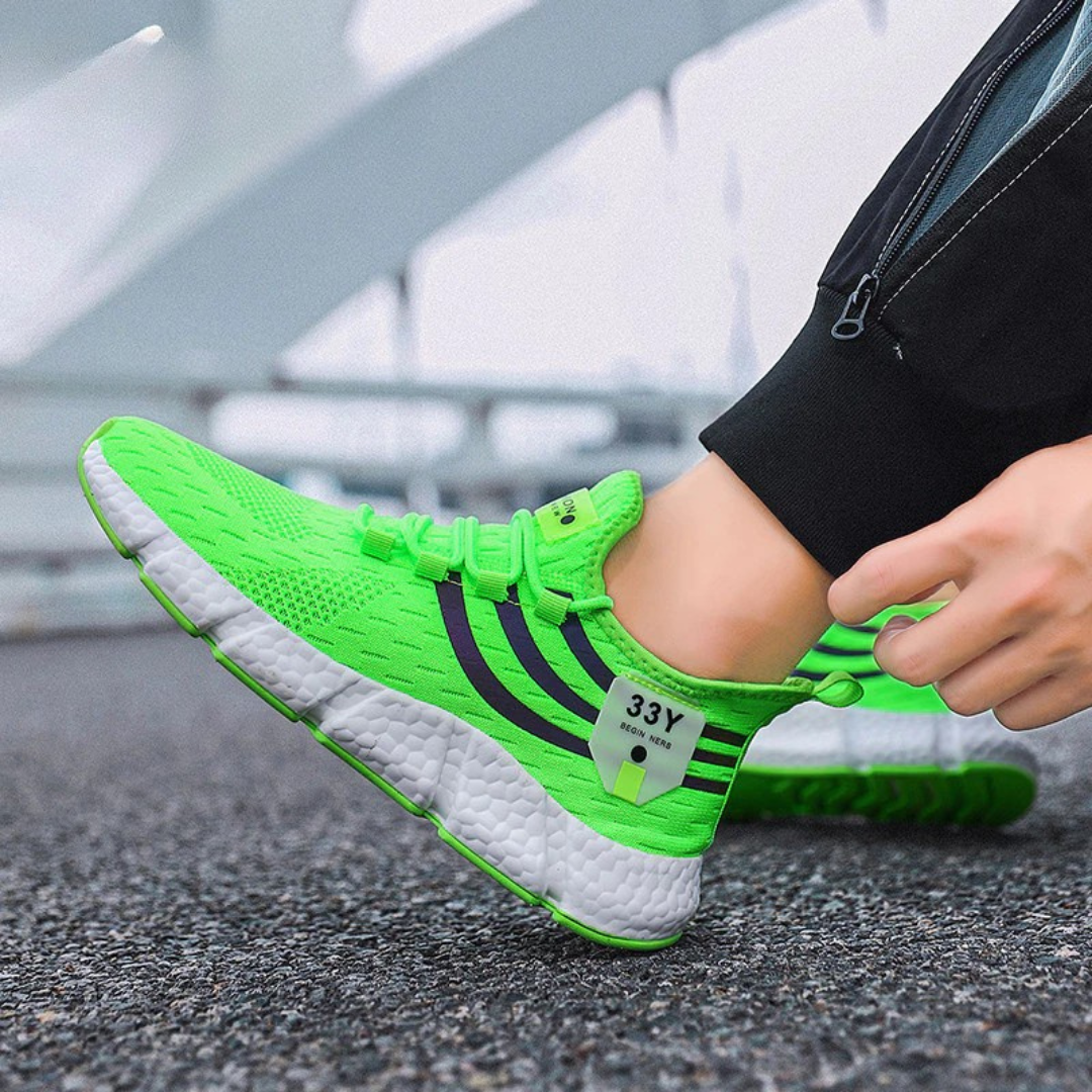 Calçado esportivo com malha respirável para corrida caminhada confortáveis