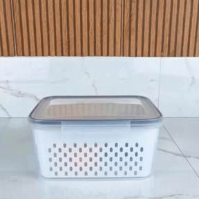 Kit 3 Organizadores Potes Hermético para Geladeira [E-Book de receitas grátis]