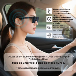 Óculos Microwear Inteligente Camera 13MP Áudio Bluetooth
