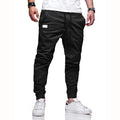 Calças Jogger Jeans Camuflada Masculina Com Punho Elástico