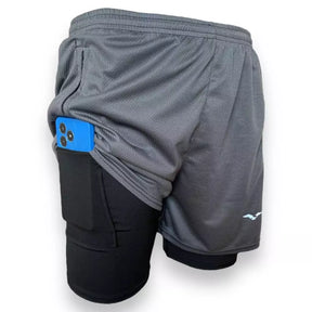 Shorts Masculino Bermuda Compressão Para Corrida e Treino