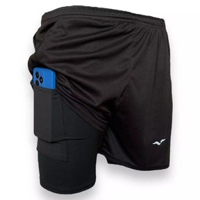 Shorts Masculino Bermuda Compressão Para Corrida e Treino