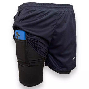 Shorts Masculino Bermuda Compressão Para Corrida e Treino