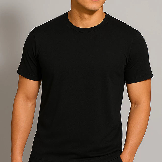 Camiseta Masculinas Modal Tencel Com Regulação Térmica Camisa para Academia
