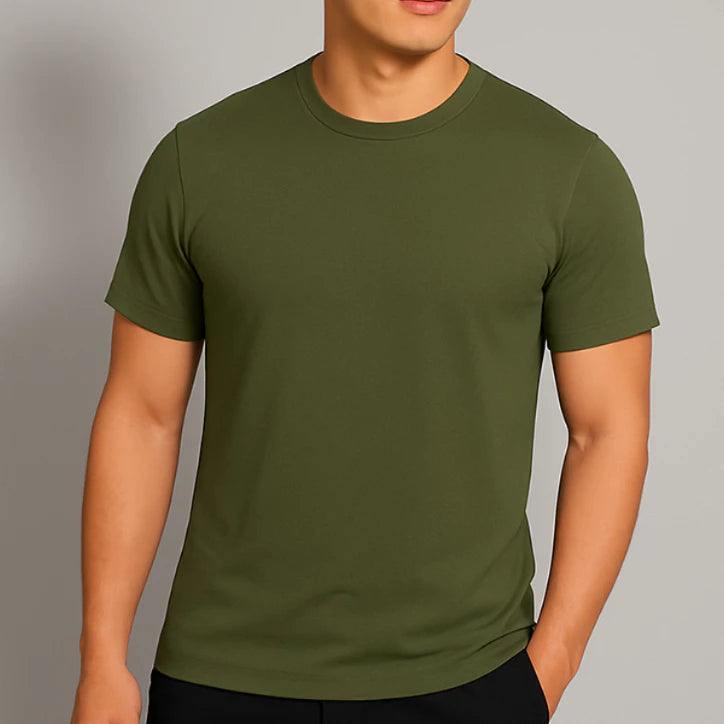 Camiseta Masculinas Modal Tencel Com Regulação Térmica Camisa para Academia