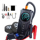 Bomba de Ar Portatil Compressor Inflator Multi-função 4 em 1 PowerBank 8kmah Bateria Calibrador de Carro Auto Pneu