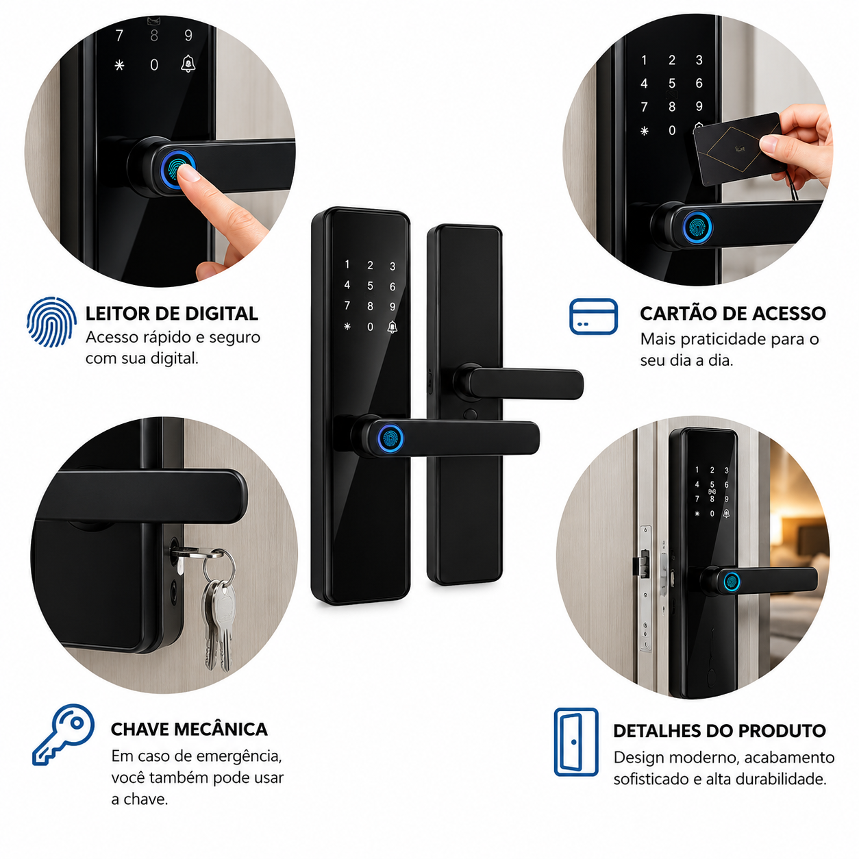 SecureKey Pro - A fechadura inteligente que Falicita a sua vida.